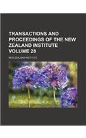 Transactions and Proceedings of the New Zealand Institute Volume 28: (English)