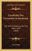 Geschichte Der Universitat In Innsbruck