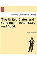 United States and Canada, in 1832, 1833, and 1834.