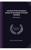 Journal of the Commons House of Assembly of South Carolina: 1698 Sept./Nov.