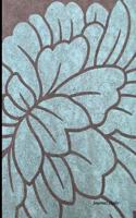 Journal Daily: Light Blue Flower Design, Unique Stylish Lined Blank Journal Book, 6 X 9, 200 Pages, Dailyjournal Notebook: (English)