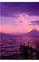 Sunset at Lake in Guatemala Journal: 150 page lined notebook/diary