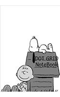 Snoopy Sketch Dot Grid Notebook