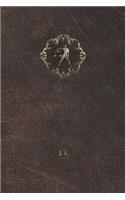 Monogram Libra Notebook: Blank Diary Journal Log Notebook(75 Monogram Aged 150 Lined)