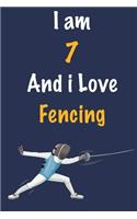 I am 7 And i Love Fencing