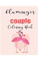 Flamingos Couple Coloring Book