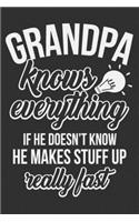 Grandpa Knows Everything If He Doesn't Know He Makes Stuff Up Really Fast