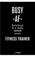 Notebook for Fitness Trainers / Fitness Trainer