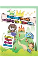 Seasons Words coloring book For kids