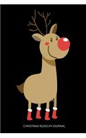 Christmas Rudolph Journal: Christmas Rudolph Reindeer Notebook Planner, Gift List Book, Holiday Season Diary, Xmas Party Organizer, Shopping Journal
