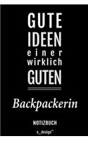 Notizbuch für Backpacker / Backpackerin: Originelle Geschenk-Idee [120 Seiten liniertes blanko Papier]