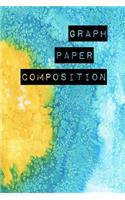 Graph Paper Composition: Graph Paper 6" x 9" Artic Blue And Yellow Quad Ruled 5x5, Grid Paper for school student, office, kids Notebooks