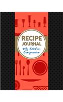 Recipe Journal My Kitchen Companion
