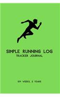 Simple Running Log Tracker Journal