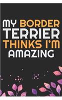 My Border Terrier Thinks I'm Amazing