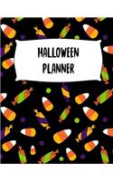 Halloween Planner: Journal Organizer: Plan Activities, Party Budget, Costume Ideas And Decorations, Trick Or Treat Cover Design, 8.5" x 11" Large Size, 50 Pages