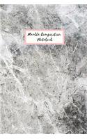 Marble Composition Notebook: College Ruled Awesome Cover Design 6 X 9 in for School Subject, Journal, Diary, Planner, Notepad, Notes, List