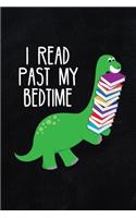 I Read Past My Bedtime: 6x9 Inch Travel Size 120 Pages Book Review Journal Log