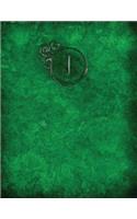 Monogram "j" Sketchbook: Sketch Pad Notebook(10 Monogram Verdant 150 Sketch)