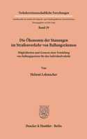 Die Okonomie Der Stauungen Im Strassenverkehr Von Ballungsraumen