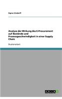 Analyse der Wirkung des E-Procurement auf Bestände und Prozessgeschwindigkeit in einer Supply Chain