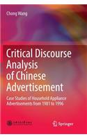 Critical Discourse Analysis of Chinese Advertisement