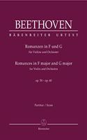 Romances for Violin and Orchestra Op.50 and Op.40 (Full Score)