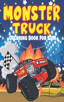 Monster Truck Coloring Book For Kids
