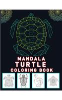 Mandala turtle coloring book: Turtle Coloring Book.Turtle Coloring Book For Kids.50 Story Paper Pages. 8.5 in x 11 in Cover.