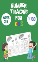 Number tracing books for kids ages 3-5 1-100