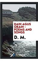 Dain Agus Orain - Poems and Songs