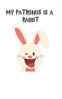My Patronus Is A Rabbit: Cute Rabbit Lovers Journal / Notebook / Diary / Birthday Gift (6x9 - 110 Blank Lined Pages)