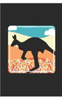 Kangaroo Desert: Kangaroos Notebook, Graph Paper (6 x 9 - 120 pages) Animal Themed Notebook for Daily Journal, Diary, and Gift