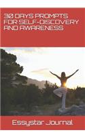 30 Days Prompts for Self-Discovery and Awareness