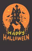 Notebook: American Eskimo Husky Happy Halloween Gift Dot Grid Dotted 6x9 120 Pages