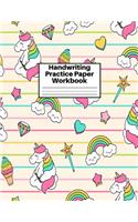 Handwriting Practice Paper Workbook