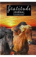 Gratitude Journal Equestrian Sunset