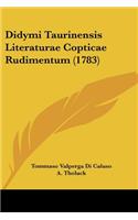 Didymi Taurinensis Literaturae Copticae Rudimentum (1783)