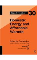 Domestic Energy and Affordable Warmth