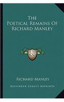 Poetical Remains of Richard Manley