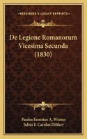 De Legione Romanorum Vicesima Secunda (1830)