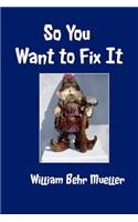 So You Want to Fix It