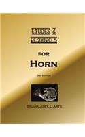 Etudes & Resources for Horn