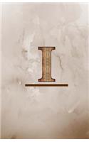 I: Monogram Initial Journal for Men 5.5 x 8.5(Elite Journal)