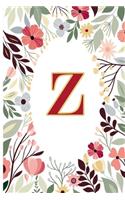 Z: Cute Initial Monogram Letter Z To Do List Notebook
