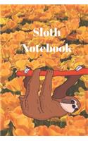Sloth notebook: Lined notebook, Journal Diary, Composition notebook, Blank Lined Journal 120 Pages - Large (6 x 9inches), for sloth lover, sloth gifts , Journal not