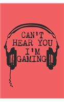 Can't Hear You I'm Gaming Cute background A beautiful