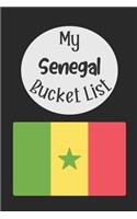 My Senegal Bucket List: Novelty Bucket List Themed Notebook