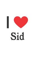 I Love Sid: Sid Designer Notebook