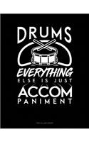 Drums, Everything Else Is Just Accompaniment: Unruled Composition Book